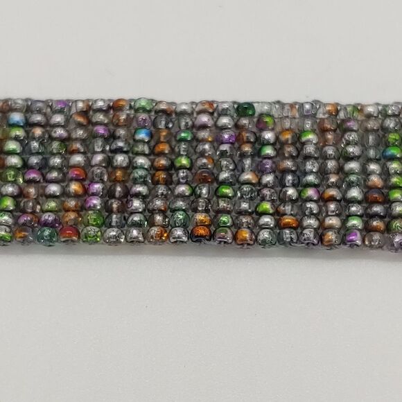 *Sale* Loom Beaded Bracelet Silver Multi - Color - Picture 3 of 4